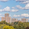 Apartments buildings Toronto view Royalty Free Stock Photo