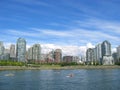 Apartments buildings on the water