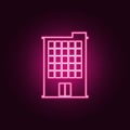 apartments icon. Elements of Web in neon style icons. Simple icon for websites, web design, mobile app, info graphics Royalty Free Stock Photo