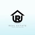 Apartments in luxury real estate developments logo letter R