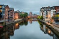 River Aire, Leeds, West Yorkshire, England, UK Royalty Free Stock Photo