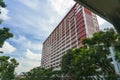 Apartments in red