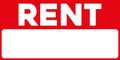 Apartments for rent sticker Royalty Free Stock Photo
