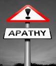 Apathy sign concept. Royalty Free Stock Photo