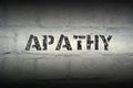 Apathy word gr