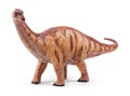 Apatosaurus dinosaurs toy isolated on white background with clipping path.