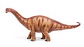 Apatosaurus dinosaurs toy isolated on white background with clipping path. Royalty Free Stock Photo