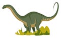 Apatosaurus, illustration, vector Royalty Free Stock Photo