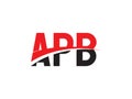 APB Letter Initial Logo Design Vector Illustration Royalty Free Stock Photo