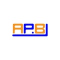 APB letter logo creative design with vector graphic,