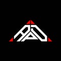APD letter logo creative design with vector graphic, APD simple and modern logo Royalty Free Stock Photo