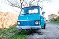 Ape Car, a typical means of transport for the Italian countryside, Ligurian mountains, Imperia, Italy Royalty Free Stock Photo