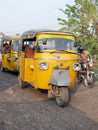 Ape Piaggio indian auto rickshaw Royalty Free Stock Photo