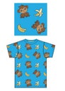 Ape print for children fashion industry