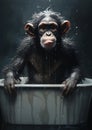 Monkey chimpanzee primate face wildlife portrait nature wild animal ape mammal