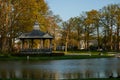 Apeldoorn, Netherland - April 19, 2022 - Oranjepark: Music kiosk