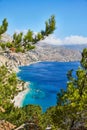 Apella beack on Karpathos island Royalty Free Stock Photo