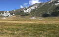 Apennines in the Abruzzo region in central Italy on a sunny summ Royalty Free Stock Photo