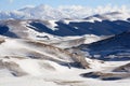 Apennines landscape with snow
