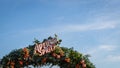 Aperol spritz logo sign outside a bar in Bournemouth England Royalty Free Stock Photo