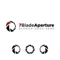 7 Blade Aperture Photography Logo Large Opening