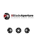 8 Blade Aperture Photography Logo Small Opening