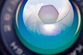 Aperture photocamera lense reflection Royalty Free Stock Photo