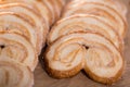 Fried Palmier laid out on counter