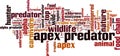 Apex predator word cloud