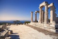 Aphaia temple in Aegina Island, Greece Royalty Free Stock Photo