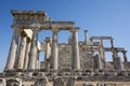 Aphaia temple in Egina in Greece Royalty Free Stock Photo