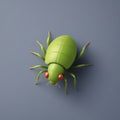 Aphid 3D vector Emoji icon illustration, funny little animals, Cute Aphid on a white background Royalty Free Stock Photo