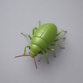 Aphid 3D vector Emoji icon illustration, funny little animals, Cute Aphid on a white background Royalty Free Stock Photo