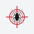 Aphid icon red target