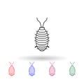 Aphid multi color icon. Simple thin line, outline of insect icons for ui and ux, website or mobile application