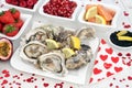 Aphrodisiac Food for Valentines Day Royalty Free Stock Photo