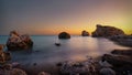 Aphrodite`s Beach in southern Cyprus Royalty Free Stock Photo