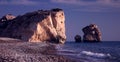 Aphrodite's Rock and beach