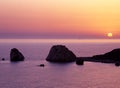 Aphrodites rock, Cyprus. Royalty Free Stock Photo