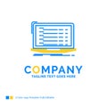 Api, app, coding, developer, laptop Blue Yellow Business Logo te