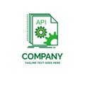 Api, app, coding, developer, software Flat Business Logo templat