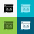 Api, app, coding, developer, software Icon Over Various Background. glyph style design, designed for web and app. Eps 10 vector Royalty Free Stock Photo