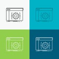 Api, app, coding, developer, software Icon Over Various Background. Line style design, designed for web and app. Eps 10 vector Royalty Free Stock Photo