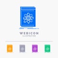 Api, application, developer, platform, science 5 Color Glyph Web Icon Template isolated on white. Vector illustration Royalty Free Stock Photo