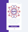 API, application programming interface banner