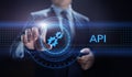 API Application Programming Interface Development technology concept. Royalty Free Stock Photo