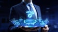 API application programming interface function and procedure development technology concept on screen. Royalty Free Stock Photo