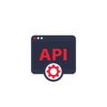 API, application programming interface icon Royalty Free Stock Photo
