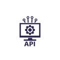 API, application programming interface icon Royalty Free Stock Photo