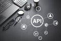API. Application Programming Interface. Software Development. Technology Royalty Free Stock Photo